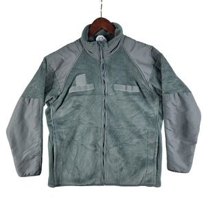 TRU-SPEC Fleece Jacket Mens Medium Regular Green Excellent Gen III ECWCS Tactica